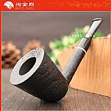 意大利 Vitale维塔莱石楠木烟斗 黑色喷砂02