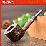 意大利 Vitale维塔莱石楠木烟斗 棕色喷砂04