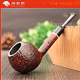 意大利 Vitale维塔莱石楠木烟斗 棕色喷砂05
