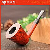 意大利 Vitale维塔莱石楠木烟斗 酒红光面01