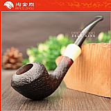 法国CHACOM CC石楠木烟斗 五件套MAITRE-PIPIER 黑色麻面