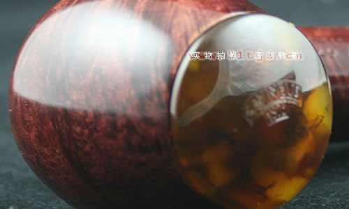 意大利莎芬石楠木烟斗|6件套装有盖光面677-4