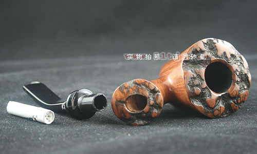 丹麦bjarne bj烟斗大师石楠木火焰纹烟斗|手工烟斗h16-5