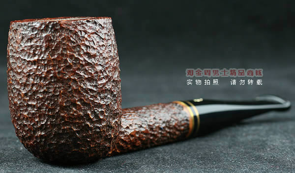 意大利沙芬石楠木烟斗|6件套装双金圈粗面111-1