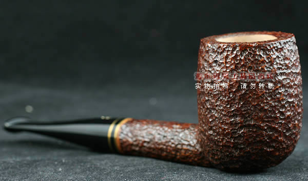 意大利沙芬石楠木烟斗|6件套装双金圈粗面111-2