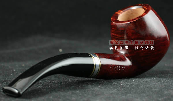 意大利沙芬石楠木烟斗|6件套金银圈光面645-3