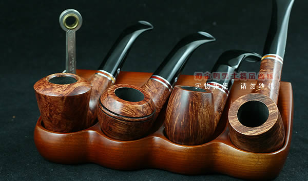 实木烟斗架|4斗架B-2
