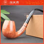 淘金周 意大利维布拉蒂Viprati VIP进口石楠木手工烟斗 大弯斗V14