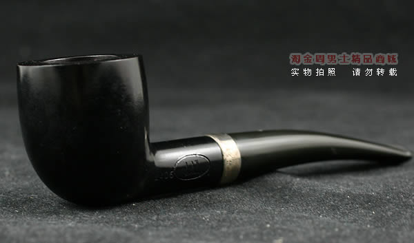 英国Dunhill登喜路石楠木烟斗|银圈黑色礼服DRESS 2406-1