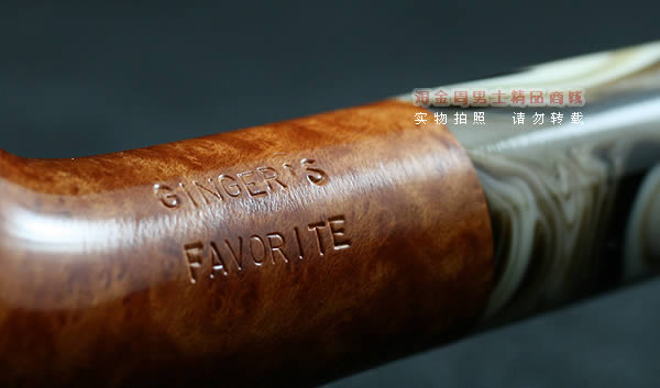 意大利沙芬石楠木烟斗|6件套金哥收藏光面浅色斗626-7