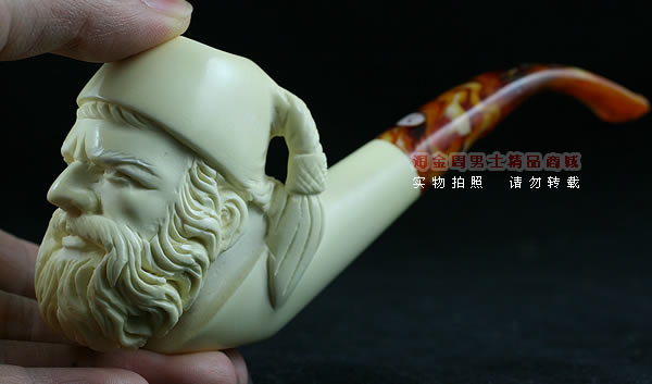 土耳其PAKTAS海泡石烟斗|5件套雕像P8-11