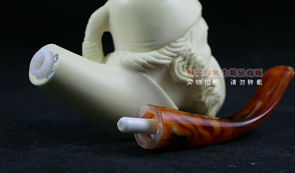 土耳其PAKTAS海泡石烟斗|5件套雕像P8-7