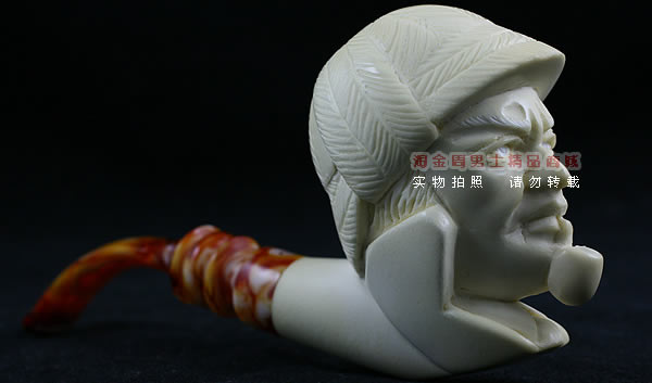 土耳其PAKTAS海泡石烟斗|5件套雕像P39-2