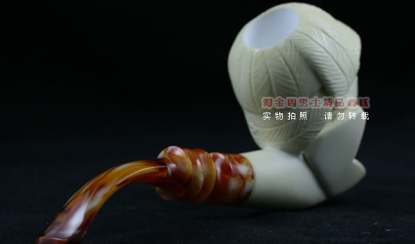 土耳其PAKTAS海泡石烟斗|5件套雕像P39-3