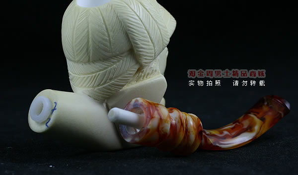 土耳其PAKTAS海泡石烟斗|5件套雕像P39-7