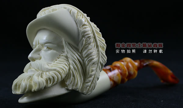 土耳其PAKTAS海泡石烟斗|5件套雕像P82-1