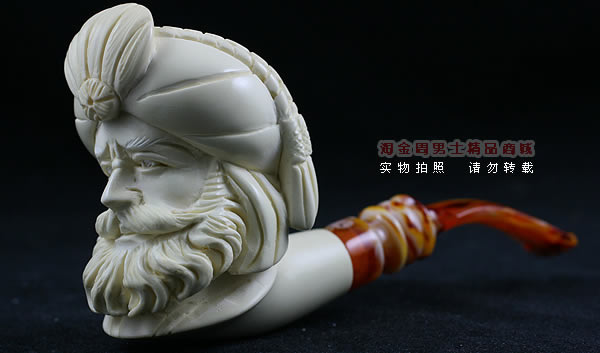 土耳其PAKTAS海泡石烟斗|5件套雕像P84-1