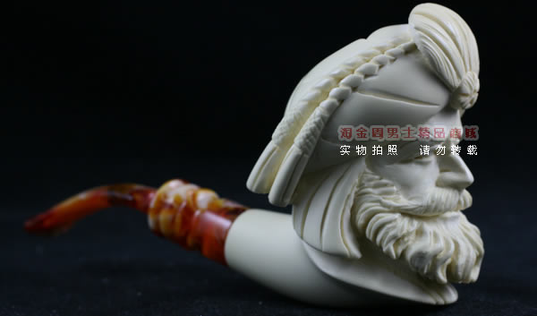 土耳其PAKTAS海泡石烟斗|5件套雕像P84-2