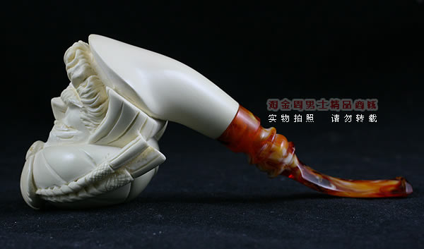 土耳其PAKTAS海泡石烟斗|5件套雕像P84-4