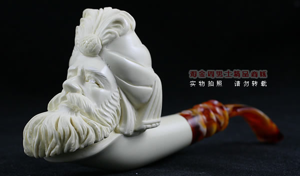 土耳其PAKTAS海泡石烟斗|5件套雕像P87-1