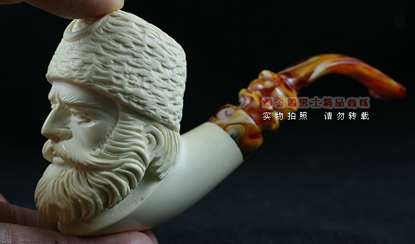 土耳其PAKTAS海泡石烟斗|5件套雕像P9-10
