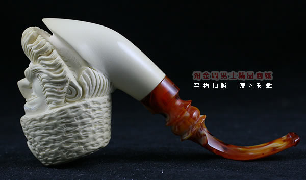 土耳其PAKTAS海泡石烟斗|5件套雕像P9-4