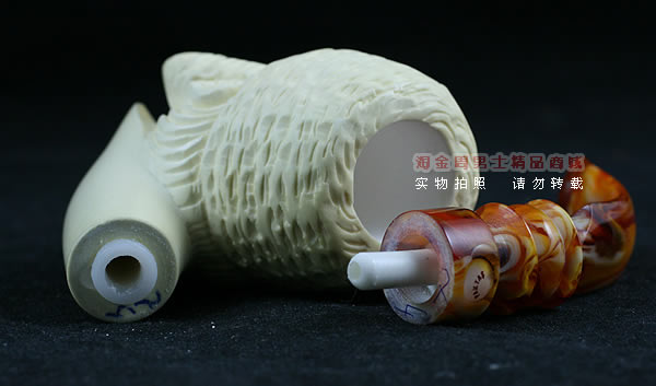 土耳其PAKTAS海泡石烟斗|5件套雕像P9-7