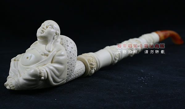 土耳其PAKTAS海泡石烟斗|6件套加长大号弥乐佛斗A-1