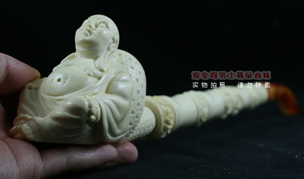 土耳其PAKTAS海泡石烟斗|6件套加长大号弥乐佛斗A-13