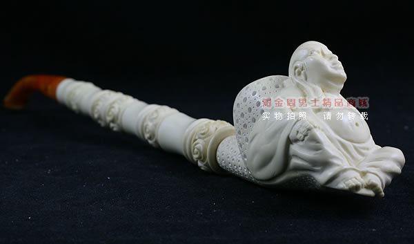 土耳其PAKTAS海泡石烟斗|6件套加长大号弥乐佛斗A-2