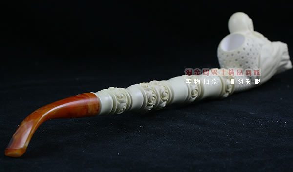 土耳其PAKTAS海泡石烟斗|6件套加长大号弥乐佛斗A-3