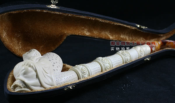 土耳其PAKTAS海泡石烟斗|6件套加长大号弥乐佛斗B-13