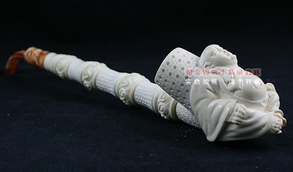 土耳其PAKTAS海泡石烟斗|6件套加长大号弥乐佛斗B-2