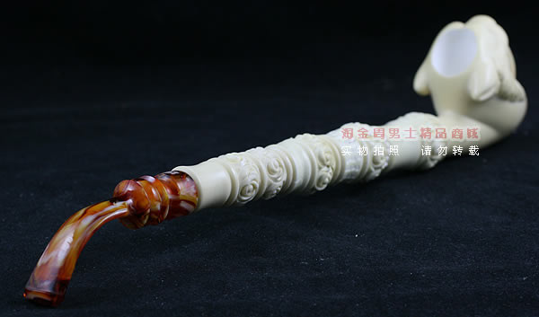 土耳其PAKTAS海泡石烟斗|6件套加长大号剑齿虎斗-3