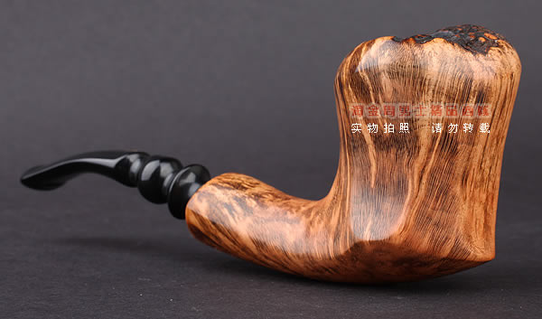 丹麦Erik Nording石楠木手工烟斗 FREEHAND DARK GRAIN 浅棕01-2