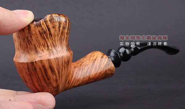 丹麦Erik Nording石楠木手工烟斗 FREEHAND DARK GRAIN 浅棕02-9