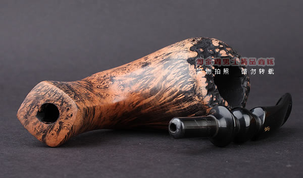 丹麦Erik Nording石楠木手工烟斗 FREEHAND DARK GRAIN 浅棕04-7