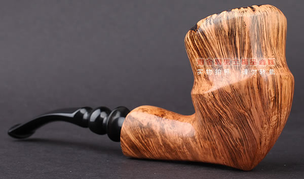 丹麦Erik Nording石楠木手工烟斗 FREEHAND DARK GRAIN 浅棕05-2