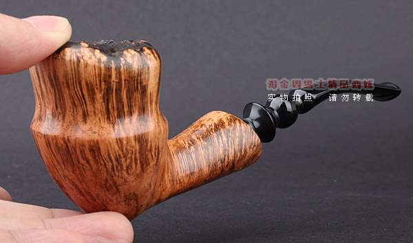 丹麦Erik Nording石楠木手工烟斗 FREEHAND DARK GRAIN 浅棕05-9