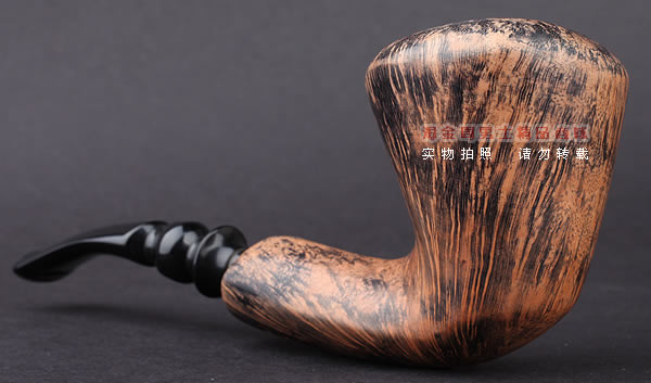丹麦Erik Nording石楠木手工烟斗 FREEHAND DARK GRAIN 浅棕06-2