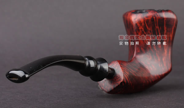 丹麦Erik Nording石楠木手工烟斗 FREEHAND ORANGE SMOOTH 酒红01-3