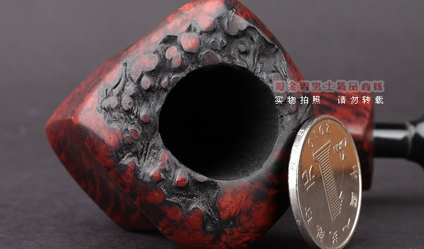 丹麦Erik Nording石楠木手工烟斗 FREEHAND ORANGE SMOOTH 酒红01-6