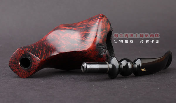丹麦Erik Nording石楠木手工烟斗 FREEHAND ORANGE SMOOTH 酒红01-7