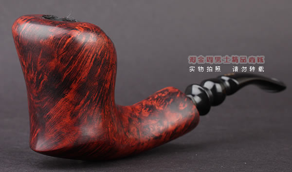 丹麦Erik Nording石楠木手工烟斗 FREEHAND ORANGE SMOOTH 酒红02-1