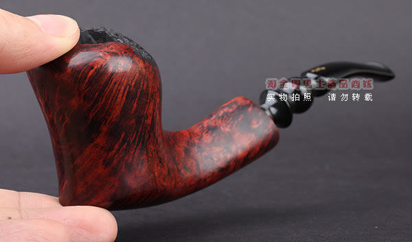 丹麦Erik Nording石楠木手工烟斗 FREEHAND ORANGE SMOOTH 酒红02-10