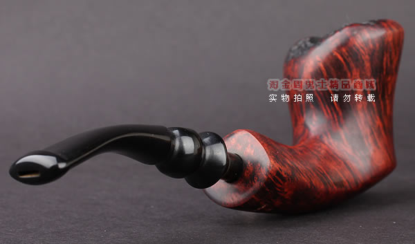 丹麦Erik Nording石楠木手工烟斗 FREEHAND ORANGE SMOOTH 酒红02-3