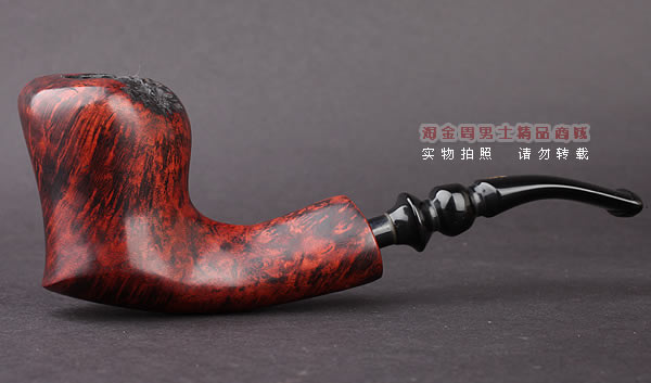 丹麦Erik Nording石楠木手工烟斗 FREEHAND ORANGE SMOOTH 酒红02-4