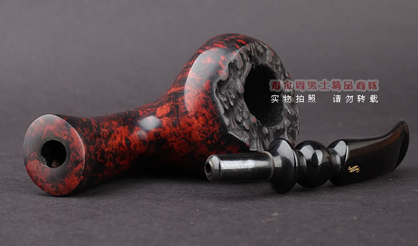 丹麦Erik Nording石楠木手工烟斗 FREEHAND ORANGE SMOOTH 酒红04-8