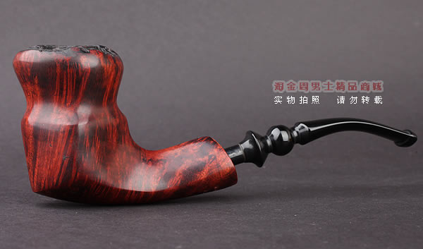 丹麦Erik Nording石楠木手工烟斗 FREEHAND ORANGE SMOOTH 酒红05-4