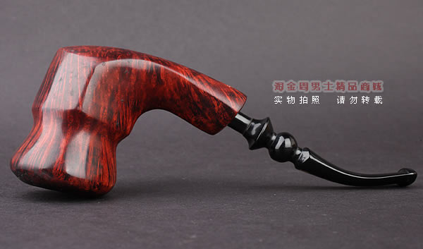 丹麦Erik Nording石楠木手工烟斗 FREEHAND ORANGE SMOOTH 酒红05-5